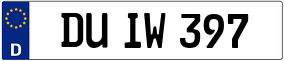 Truck License Plate